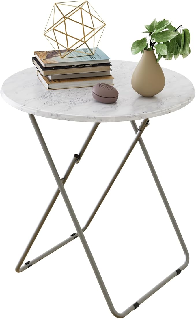 Tv Trays Folding Tray Table Dinner Tray Table Round, Snack Eating Trays Table by Fleecy+day