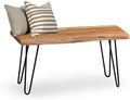 Alaterre Furniture 36-Inch Live Edge Wood Bench – Natural Acacia Wood Top by AlaterreFurniture