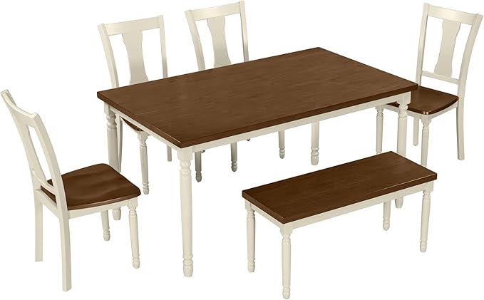 SogesPower Classic 6-Piece Dining Table Set - Image 8