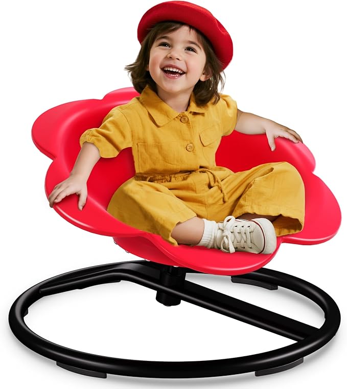 Lucky Flower Spinning Chair for Autism Kids, Sensory Swivel Chair Training Body by Winnrok
