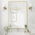 Koonmi Gold Mirrors for Wall, 26x38 Inch Bathroom Mirror, Rectangular Wall by KOONMI