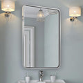 ANDY STAR Chrome Mirrors for Bathroom, 24x36’’ Rounded Rectangle Mirror by ANDYSTAR