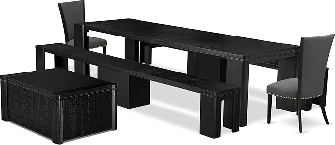 X02VE-2C6-50 - 6-pc Dining Table Set a Kitchen Table - Image 2