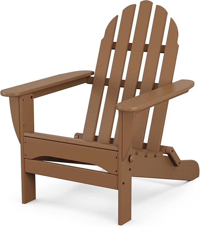 POLYWOOD AD5030TE Classic Folding Adirondack Chair, Height: 35.00" by POLYWOOD