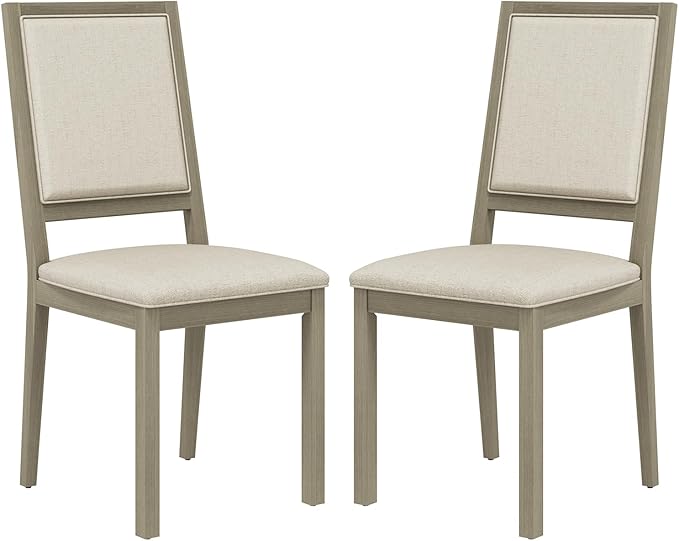 COLAMY Wood Dining Chairs Set of 2, Mid Century Modern Upholstered Kitchen by COLAMYINC