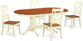 East West Furniture PLQU5-WHI-W 5 Piece Modern Dining Table Set Includes an by EastWestFurniture