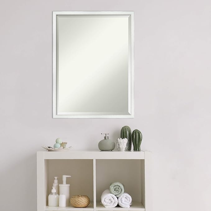Amanti Art White Bathroom Mirror - Image 6