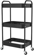 3-Tier Rolling Metal Storage Cart by PNVXNUS