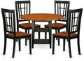 East West Furniture SUNI5-BCH-W 5 Piece Dining Room Furniture Set Includes a by EastWestFurniture