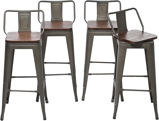 30 Inch Swivel Bar Stools Set of 4 by ALISH