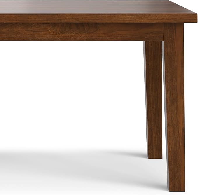 SIMPLIHOME Eastwood Dining Table, Solid Wood Walnut Veneer in Walnut, 66 x 40 - Image 10