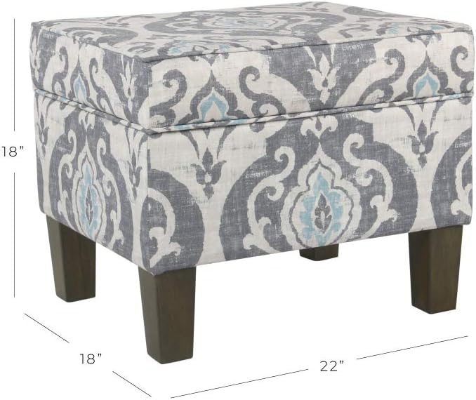 Home Decor | Dinah Collection Modern Storage Ottoman | Ottoman - Image 3