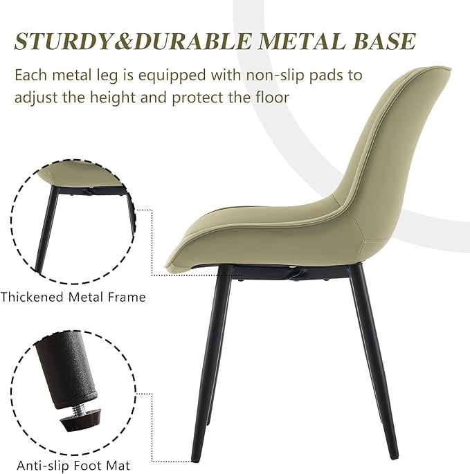 YOUNIKE Dining Chairs Set of 2 - Image 4