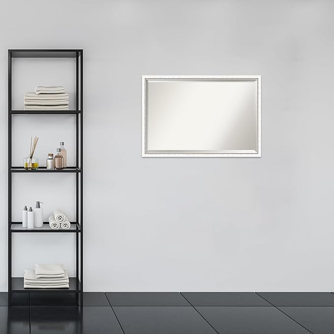 Amanti Art White Bathroom Mirror - Image 5