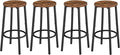 HOOBRO Bar Stools Set of 4, Counter Height Stools, Kitchen Round Height Stools by HOOBRO