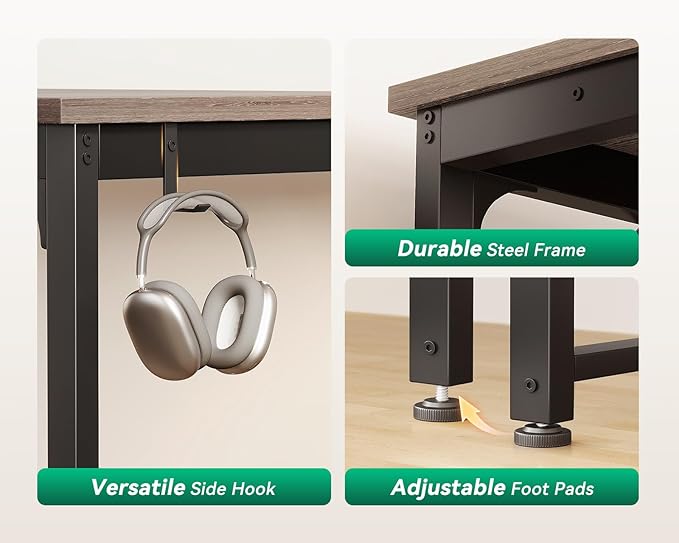 Coleshome 71 x 24 Inch Computer Desk - Image 7