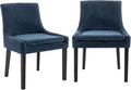 COLAMY Modern Dining Chairs Set of 2, Upholstered Corduroy Accent Side Leisure by COLAMYINC