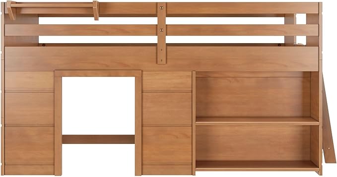 Max & Lily Modern Farmhouse Twin Low Loft Bed - Image 4