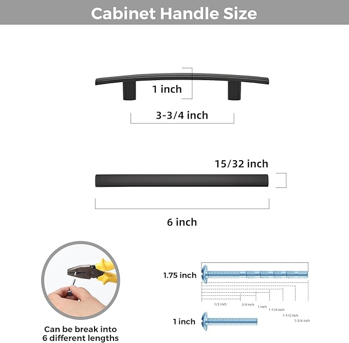 5 Pack Cabinet Handles 3.75" Hole Center - Image 3