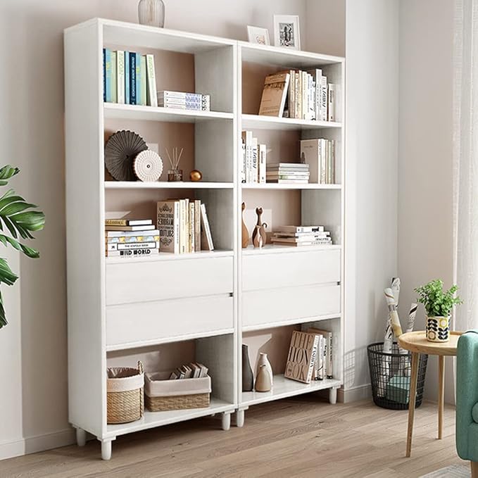 IOTXY White Mid-Century Bookcase - Image 7