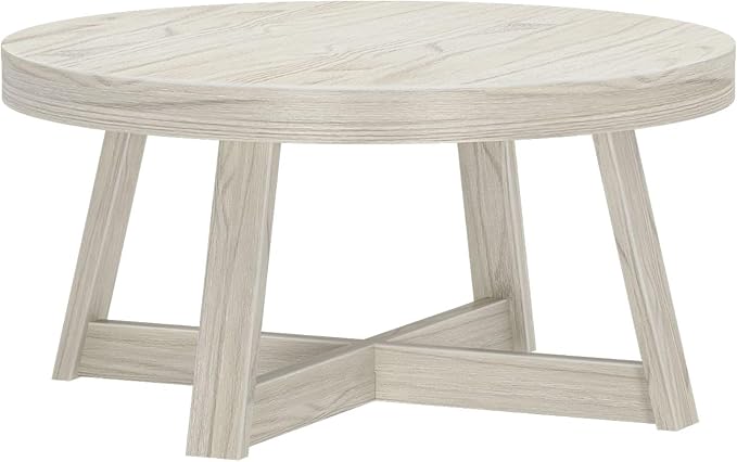 Plank+Beam Classic Round Coffee Table, Mini Center Tables - Image 4