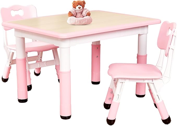 FUNLIO Kids Table and 2 Chairs Set by FUNLIO