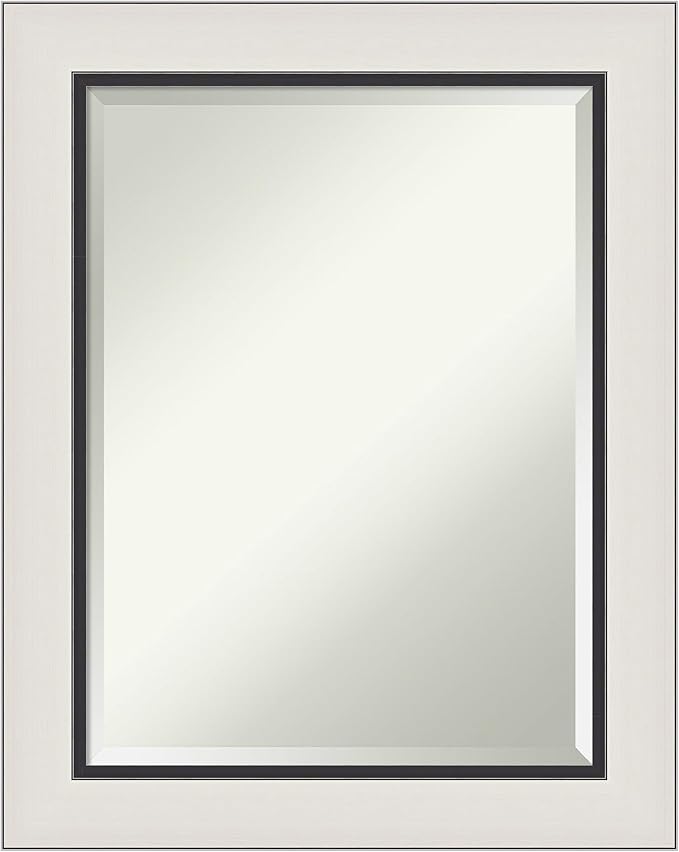 Amanti Art Silver Bathroom Mirror by AmantiArt