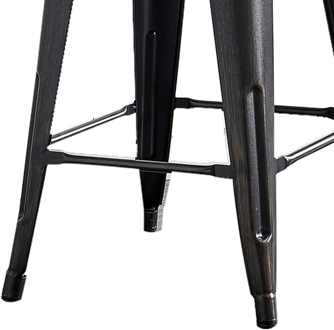 AC Pacific 24” Metal Barstool Set of 2 – Country Rustic Style - Image 8
