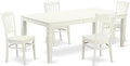 East West Furniture LGGR5-LWH-W 5 Piece Dining Room Table Set Includes a by EastWestFurniture