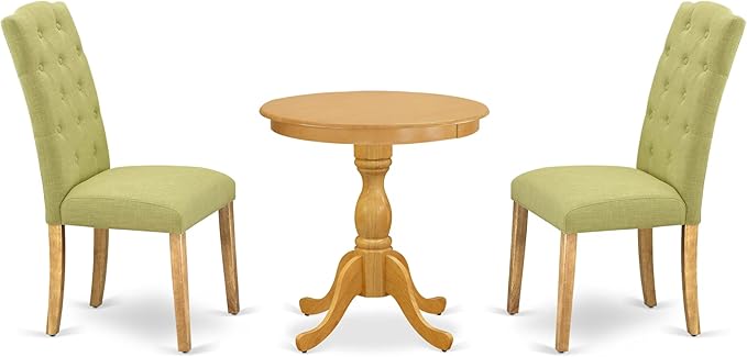 East West Furniture ESCE3-OAK-07 3 Piece Dinette Set by EastWestFurniture