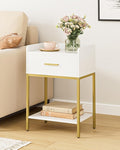 Nightstand, 3-Tier Modern Night Stand, Bedside Table by Unknown