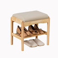 latifolia Small Shoe Bench, Solid Wood Bench by Latifolia