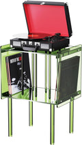 Acrylic Record Player Stand, by AcrylicFurnitureHomeDecor