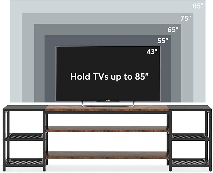 Tribesigns 78 Inch TV Stand for TVs up to 85 Inch, Media Entertainment Center - Image 5