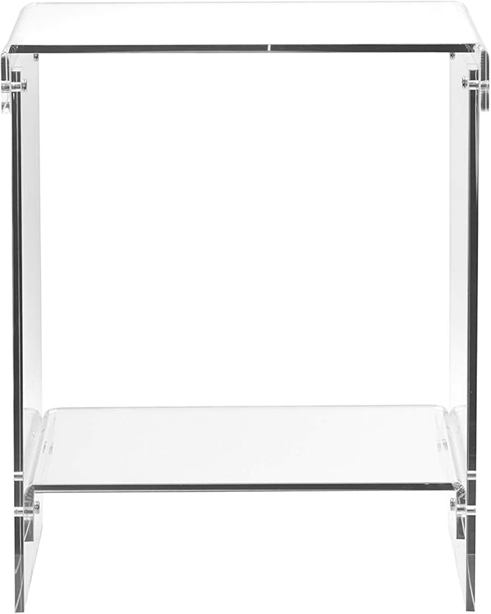Clear Acrylic End Table，2-Tier，Nightstand - Image 3