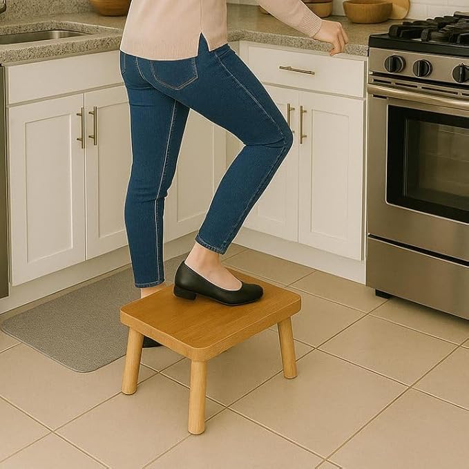 Wooden Step Stool for Adults, One Step Stool - Image 8