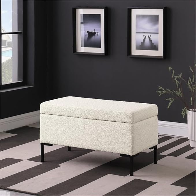 HomePop Upholstered Storage Bench - Image 2