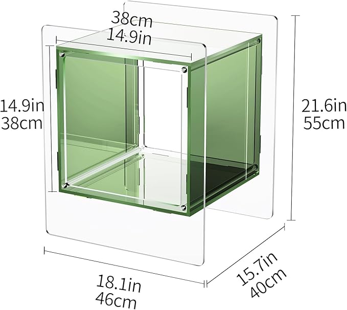 Acrylic Nightstand, Bedside Table - Image 3