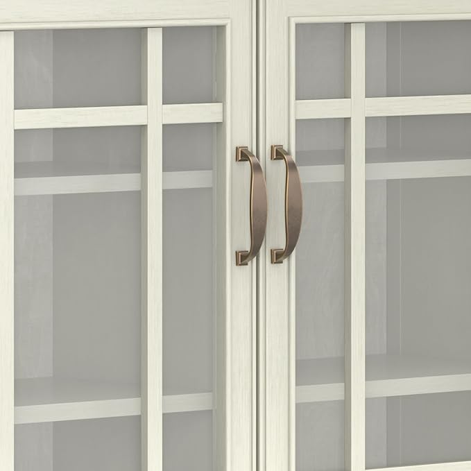 SIMPLIHOME Connaught SOLID WOOD 46 inch Wide Traditional Tall Storage Cabinet - Image 8