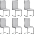Dining Chairs Set of 6, Faux Leather by Gopop