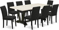 East West Furniture V627AB624-9 9 Piece Dining Table Set Includes a Rectangle by EastWestFurniture