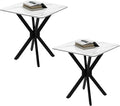 Square Side Table Set of 2, Modern Stylish End Table by Goldfan