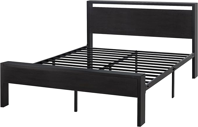 SHA CERLIN 14 Inch Queen Size Metal Platform Bed Frame - Image 8
