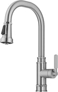 KRAUS Allyn Transitional Industrial Pull-Down Single Handle Kitchen Faucet in by KRAUS
