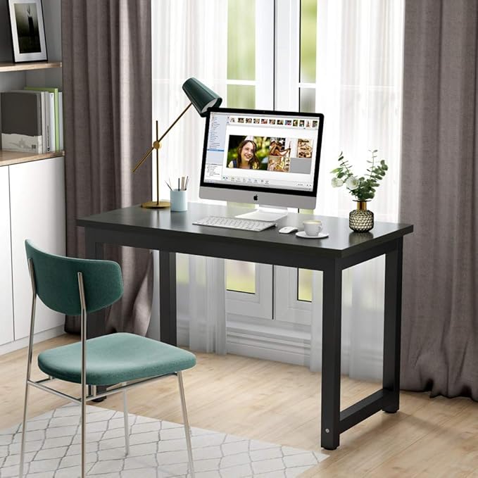 Tribesigns Computer Desk, 47 inch Modern Simple Office Desk Computer Table - Image 2
