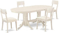 East West Furniture VAAD5-LWH-LC 5 Piece Dining Room Furniture Set Includes an by EastWestFurniture