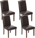 Kitchen Chairs Set of 4 Modern Upholstered Fabric Seat by Unknown
