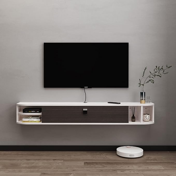 Pmnianhua Modern Floating TV Stand, Floating TV Console, Wall Mounted TV Cabinet by Pmnianhua