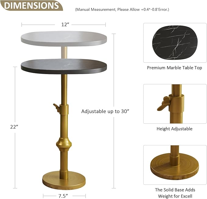 Marble Drink Table, Drink Tables - Image 3