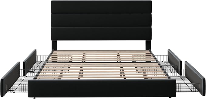 Allewie Modern King Size Platform Bed Frame - Image 8